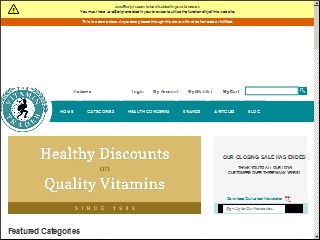 Web site www.vitamintrader.com, Vitamin Trader
